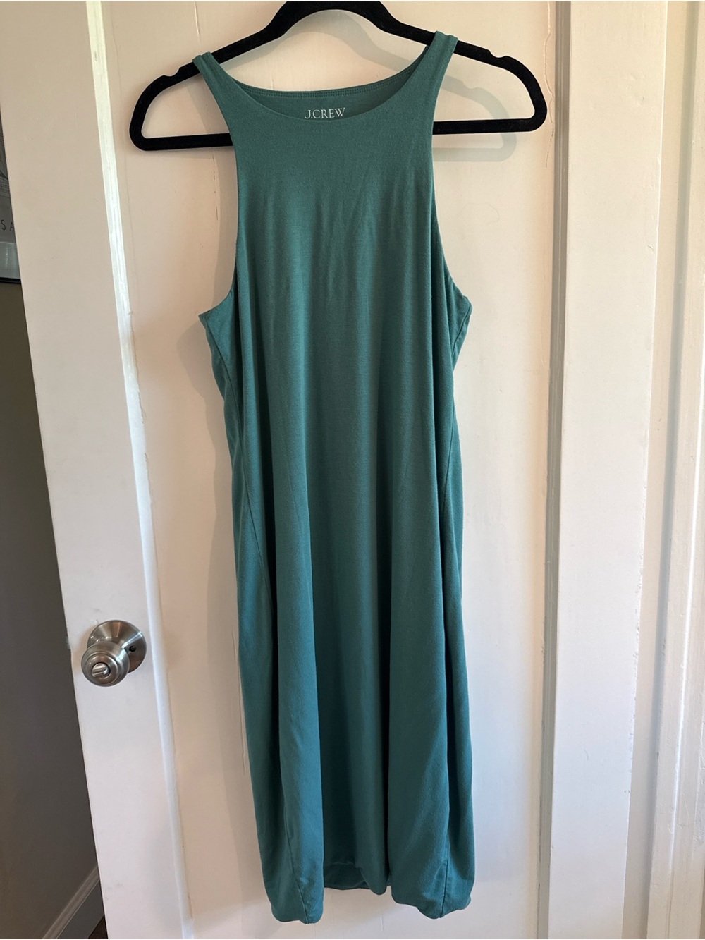 J.Crew FormKnit Teal Sleeveless Midi Dress Size Medium